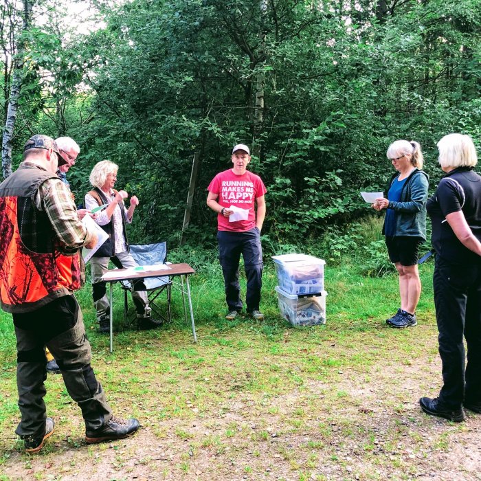 Delar av provarrangörerna i Fogdaröd. Bild: Eva Björk.
